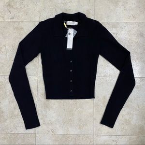 🖤 MESHKI AMAE CROPPED POLO CARDIGAN 🖤